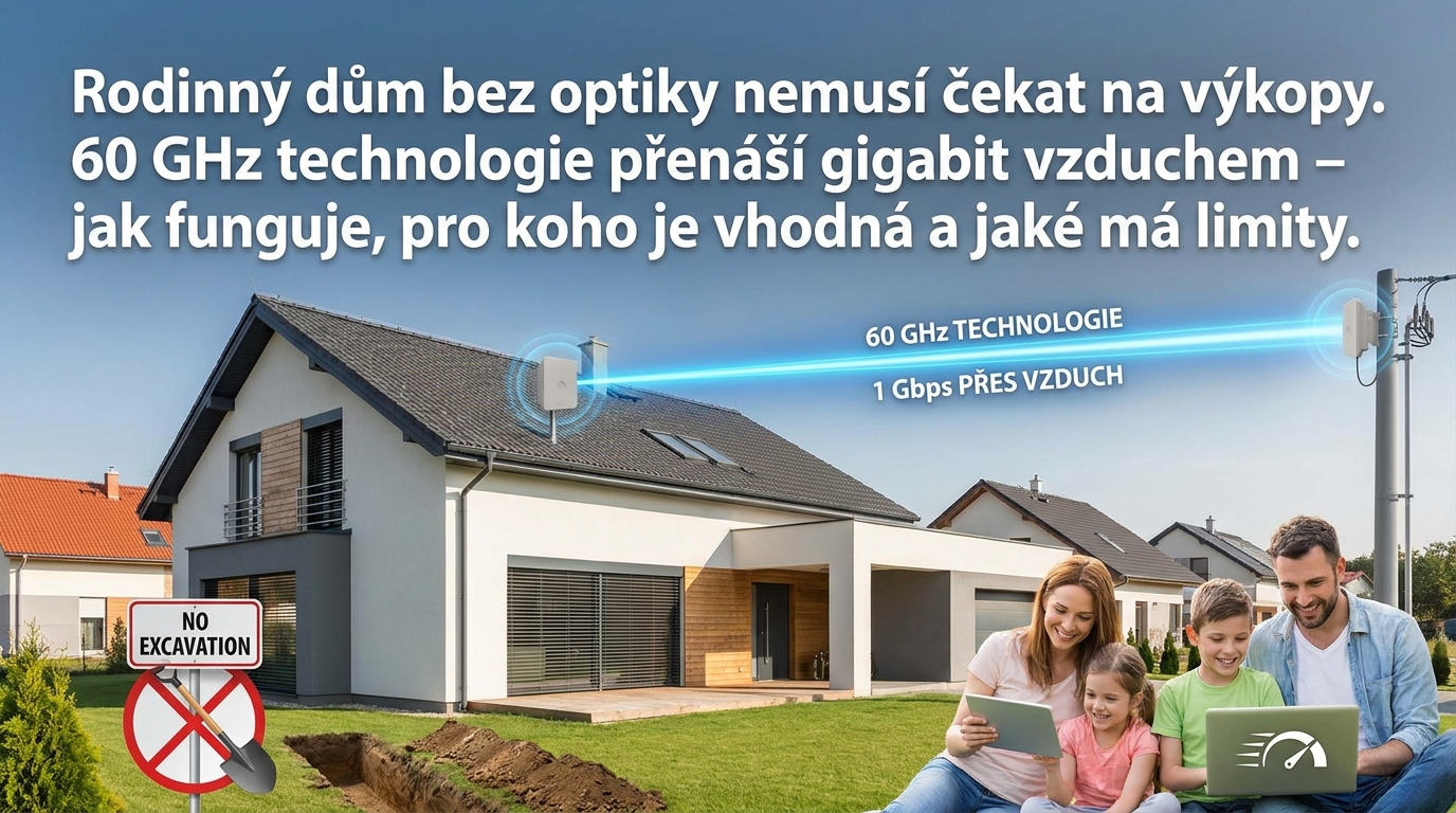 Internet 1000/300 Mb/s bez kopání: jak funguje 60 GHz